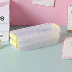 3 Pcs Clear Desktop Storage Boxes Six Colours | StorageOZ