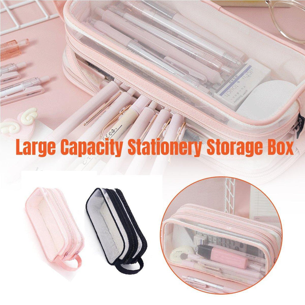 Gauze Pen Cases Two Colours Desk Organiser | StorageOZ
