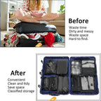 8 Pcs Waterproof Packing Cubes Six Colours | StorageOZ