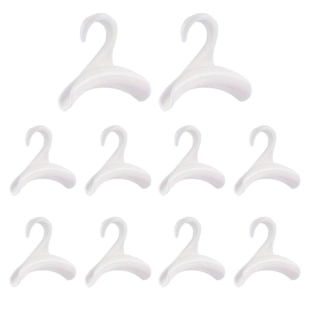10 Pcs Wardrobe Rail Hooks in Two Colours | StorageOZ