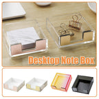 Sticky Note Desktop Box in Six Finishes Set | StorageOZ