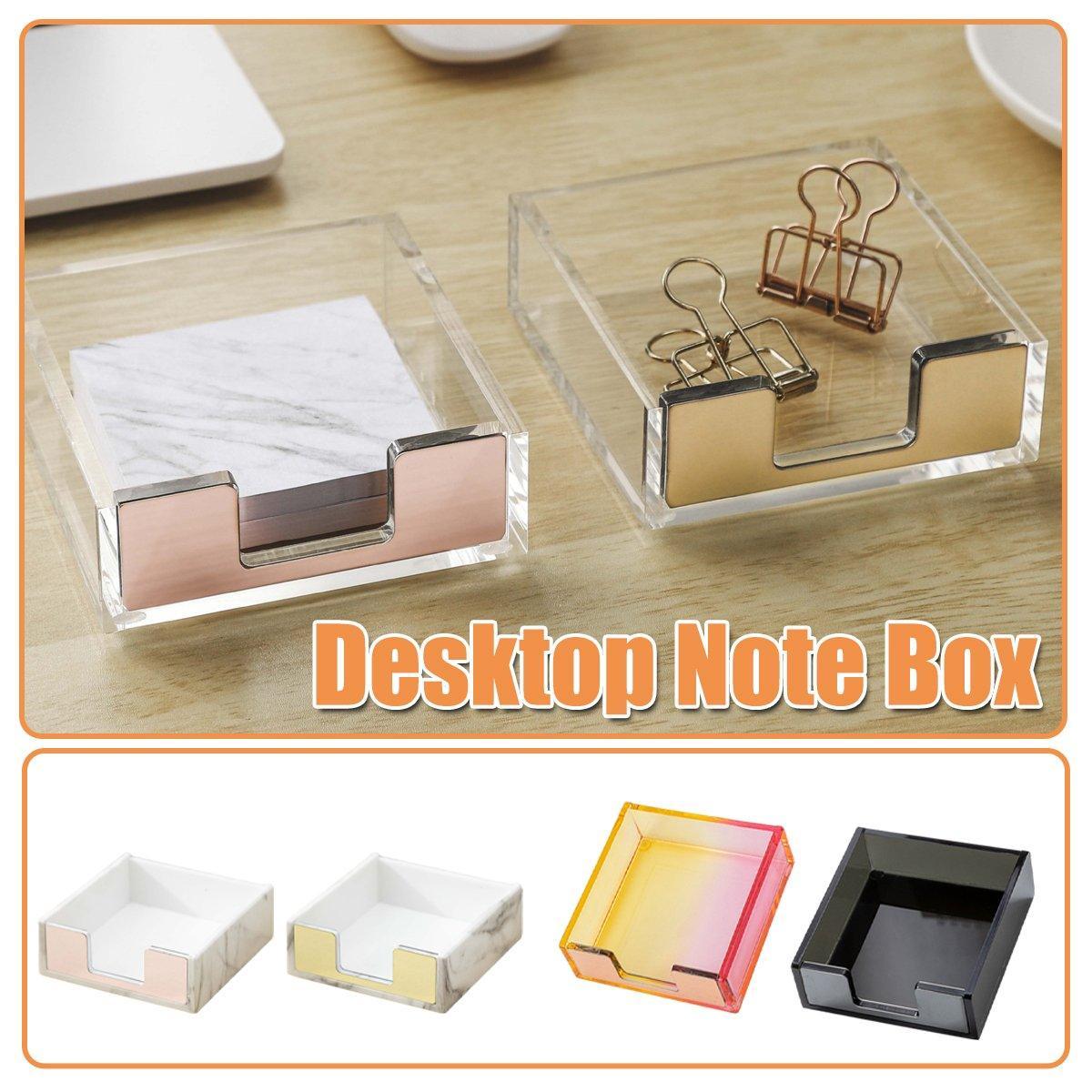 Sticky Note Desktop Box in Six Finishes Set | StorageOZ