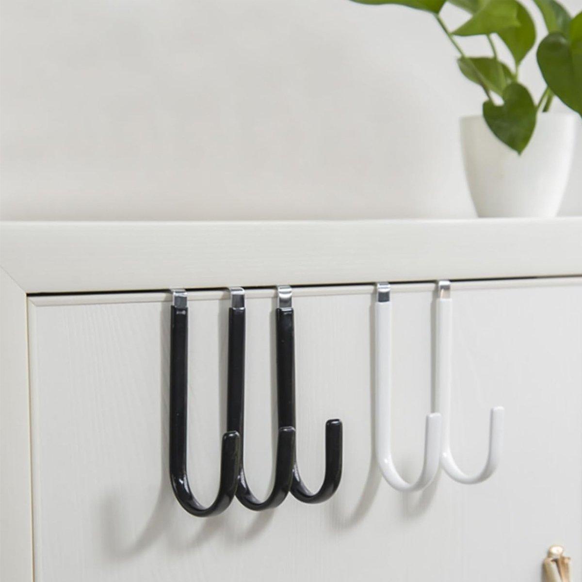 10 Pcs Over Door Hanger Hooks Two Colours | StorageOZ
