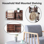 Wood Look Wall Shelf Storage Organiser Set | StorageOZ