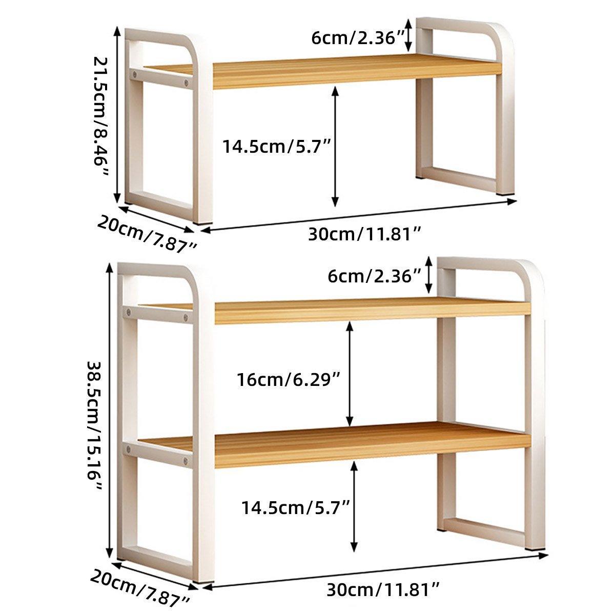 Adjustable Desktop Bookshelf One or Two Tiers | StorageOZ