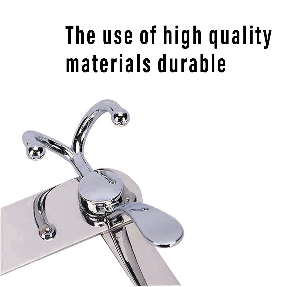 5 Hook Stainless Steel Over Door Coat Rack | StorageOZ