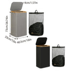 Bamboo Rim Laundry Hamper in Two Colours | StorageOZ