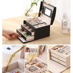 Two Drawer Velvet Jewellery Box Two Colours | StorageOZ