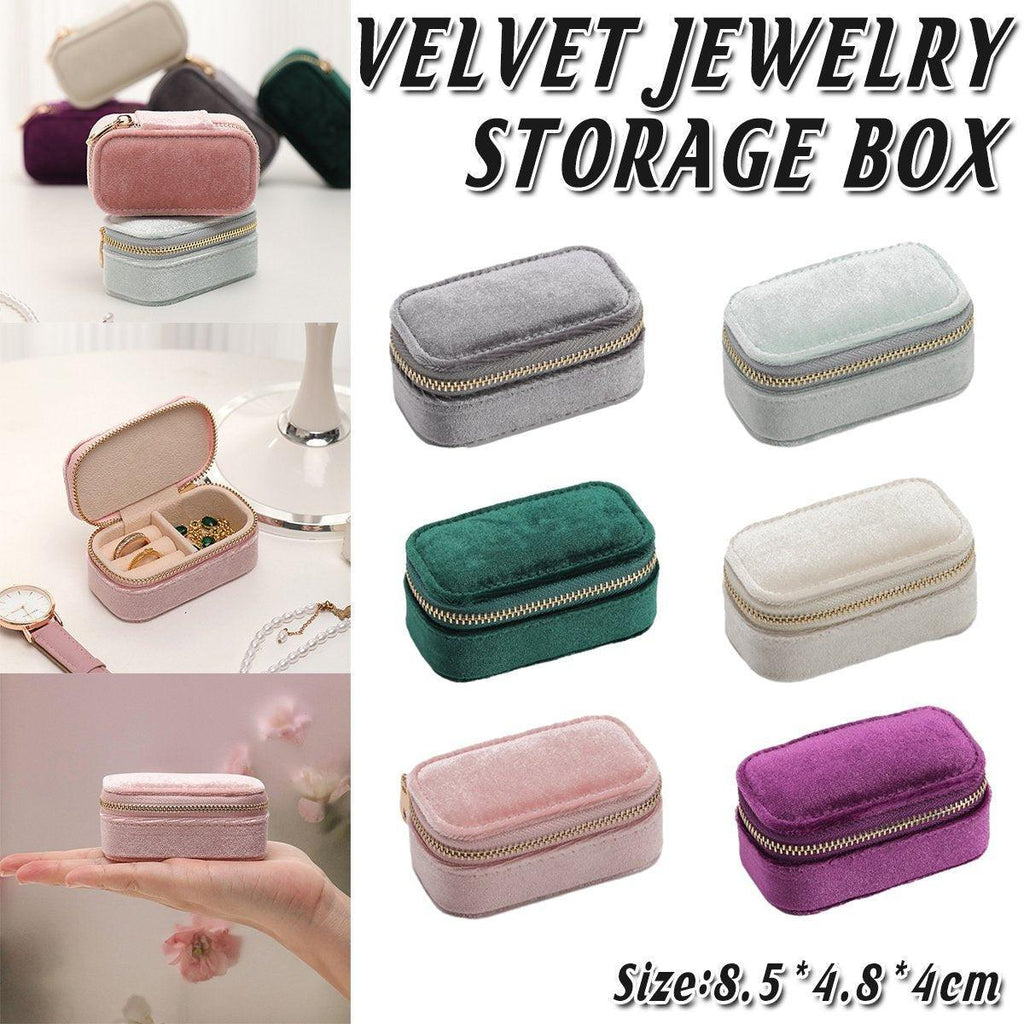 Mini Velvet Jewellery Box in Six Colours | StorageOZ
