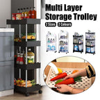 Rolling Storage Cart 3 or 4 Tiers Two Colours | StorageOZ