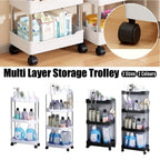 Rolling Storage Cart 3 or 4 Tiers Two Colours | StorageOZ