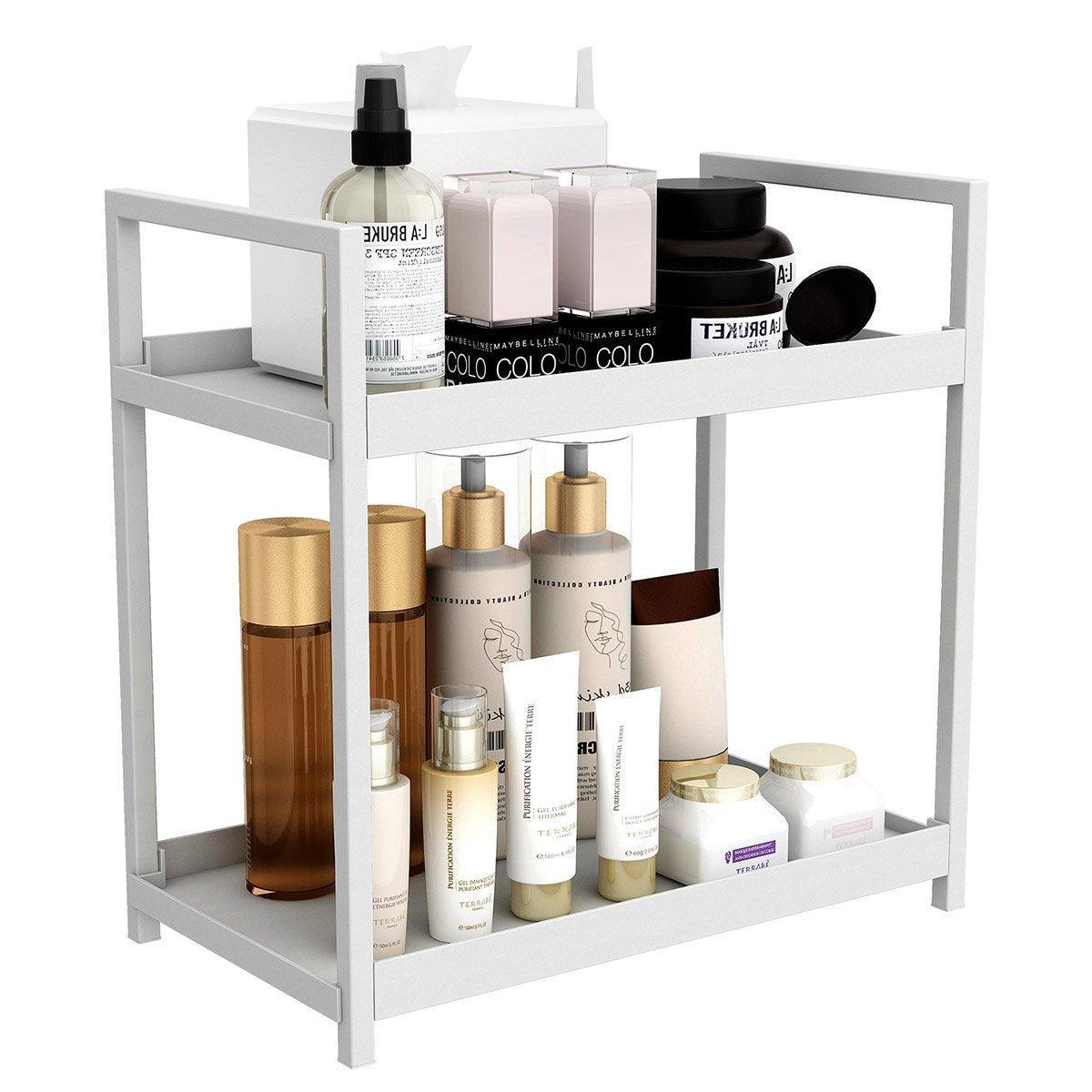 Two Tier Skincare Storage Rack Two Colours | StorageOZ
