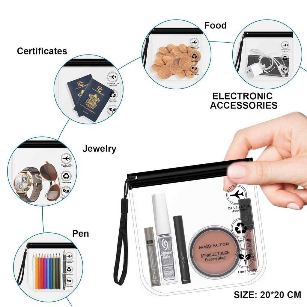 10 Pcs EVA Frosted Zipper Pouches Two Colours | StorageOZ