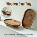 Wooden Oval Tray Home Storage Display Set | StorageOZ