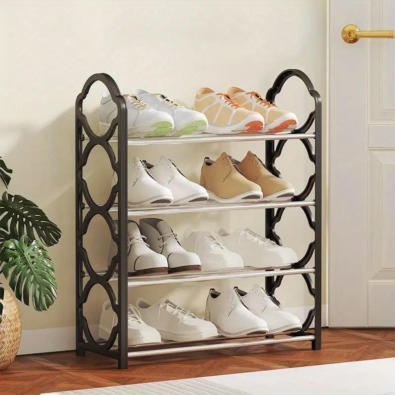 4 Tier Shoe Rack in Three Colours Organiser | StorageOZ