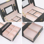 Two Drawer Velvet Jewellery Box Two Colours | StorageOZ