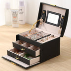 Two Drawer Velvet Jewellery Box Two Colours | StorageOZ