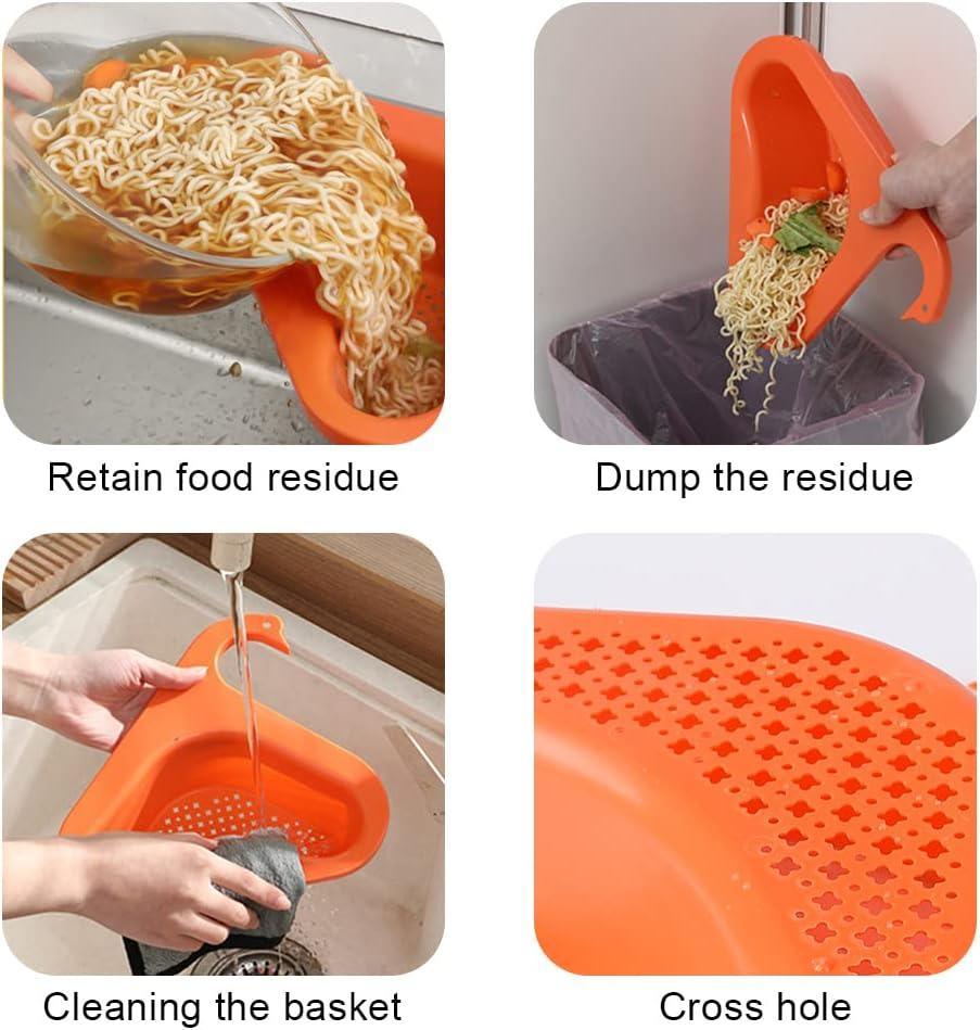 Swan Faucet Drain Basket Green or Orange | StorageOZ