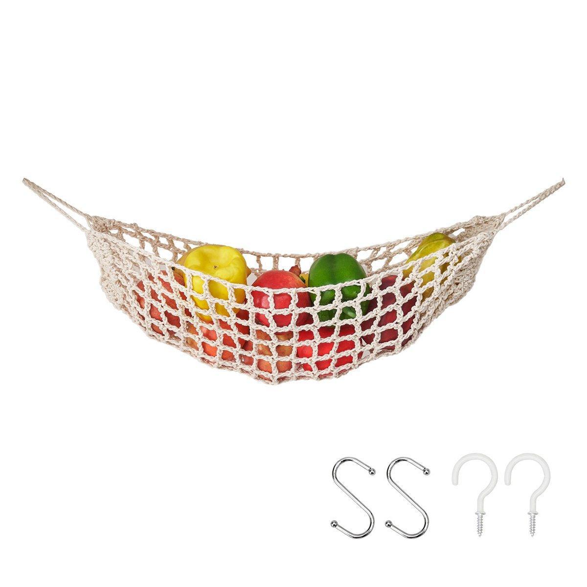 Hanging Mesh Fruit Basket for Kitchen Shelf | StorageOZ