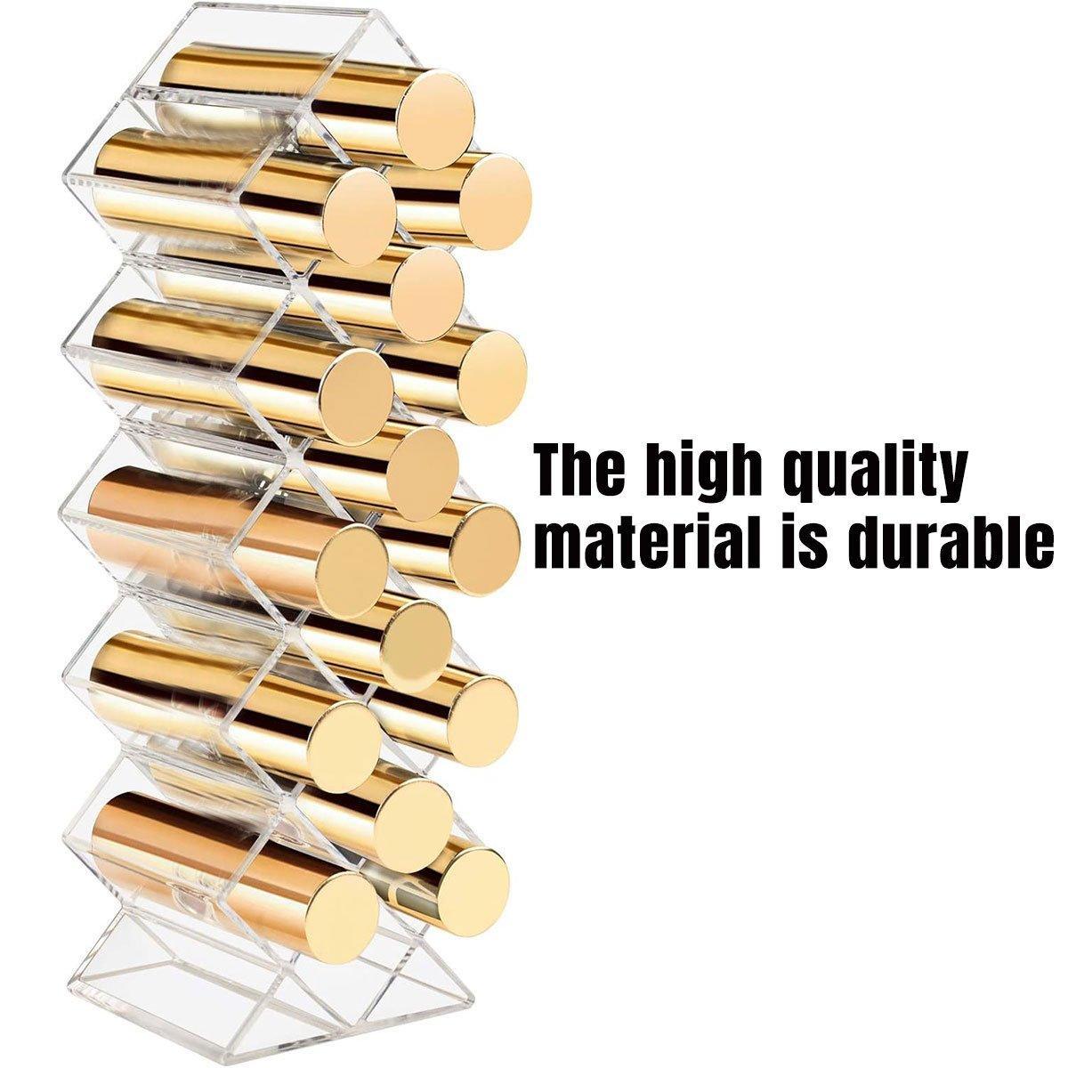 Vertical Clear Lipstick Rack for Vanity Storage | StorageOZ