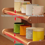 4 Tier Bamboo Cup Storage Rack for Counter | StorageOZ