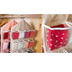 16 Pocket Clear Hanging Organiser Five Colours | StorageOZ