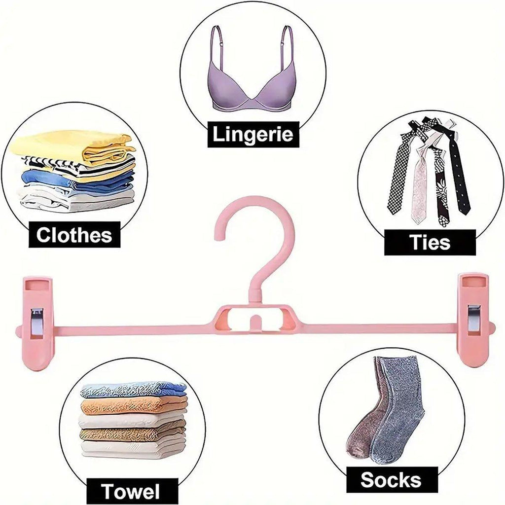 10 Pcs Clip Trouser Hangers in Six Colours | StorageOZ