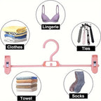 10 Pcs Clip Trouser Hangers in Six Colours | StorageOZ