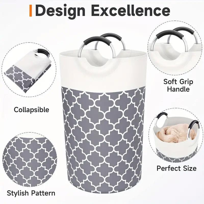 82L Foldable Laundry Basket Three Colours | StorageOZ