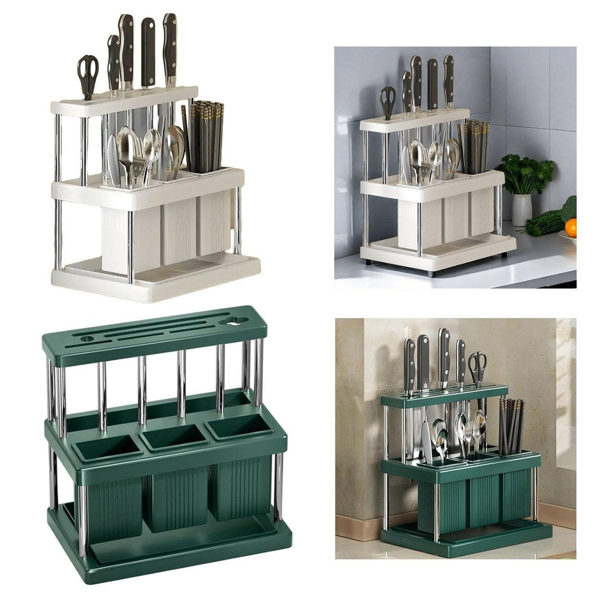 Cutlery Holders Two Colours Kitchen Organiser | StorageOZ