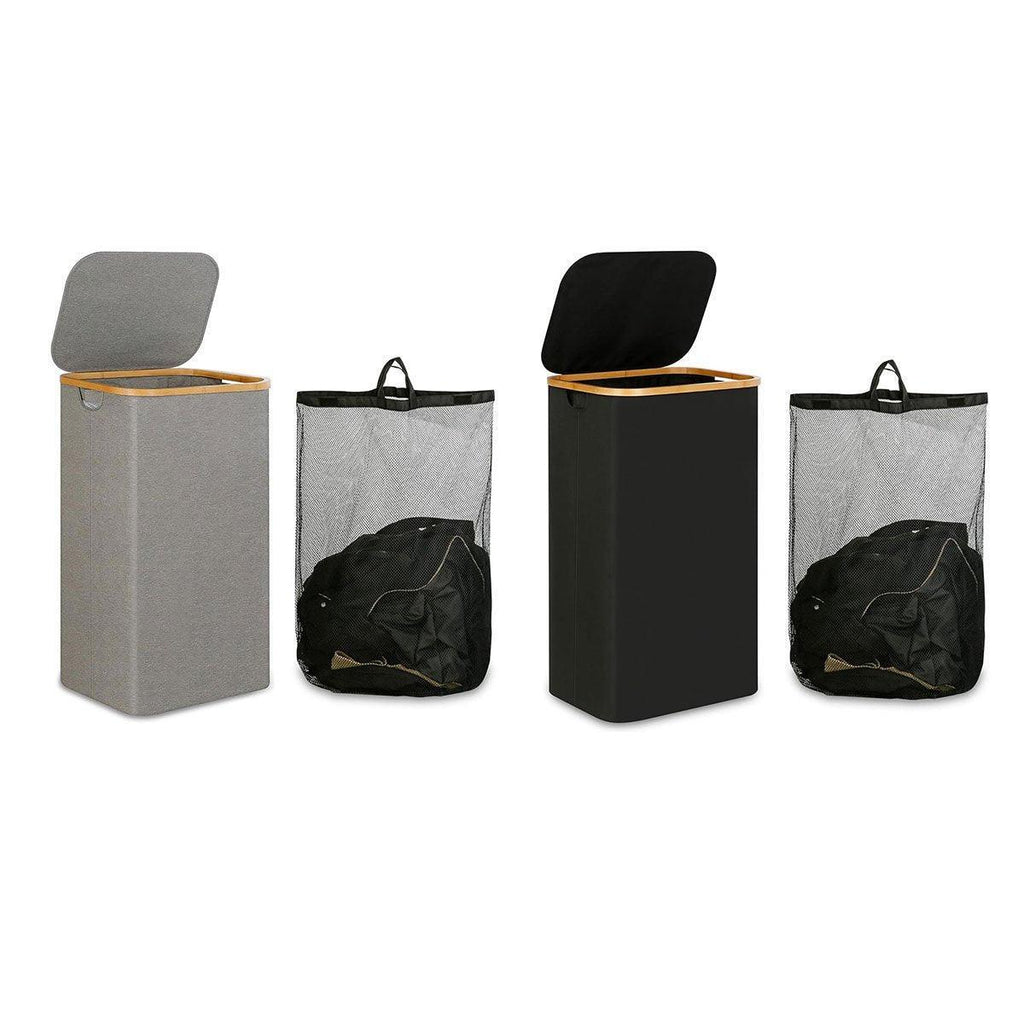Bamboo Rim Laundry Hamper in Two Colours | StorageOZ