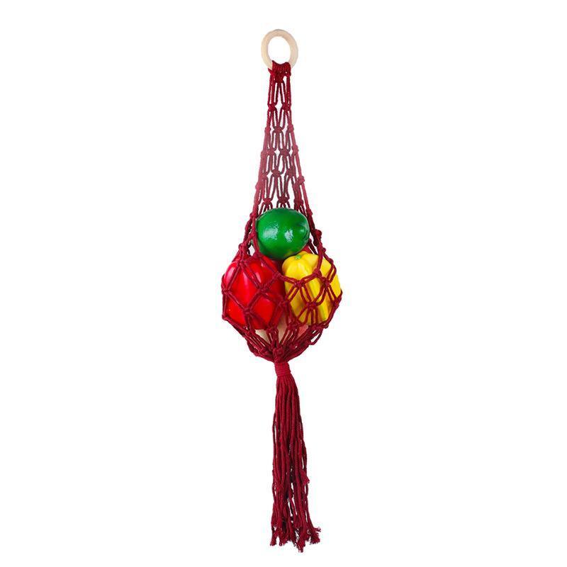 Hanging Rope Fruit Basket in Two Colours | StorageOZ