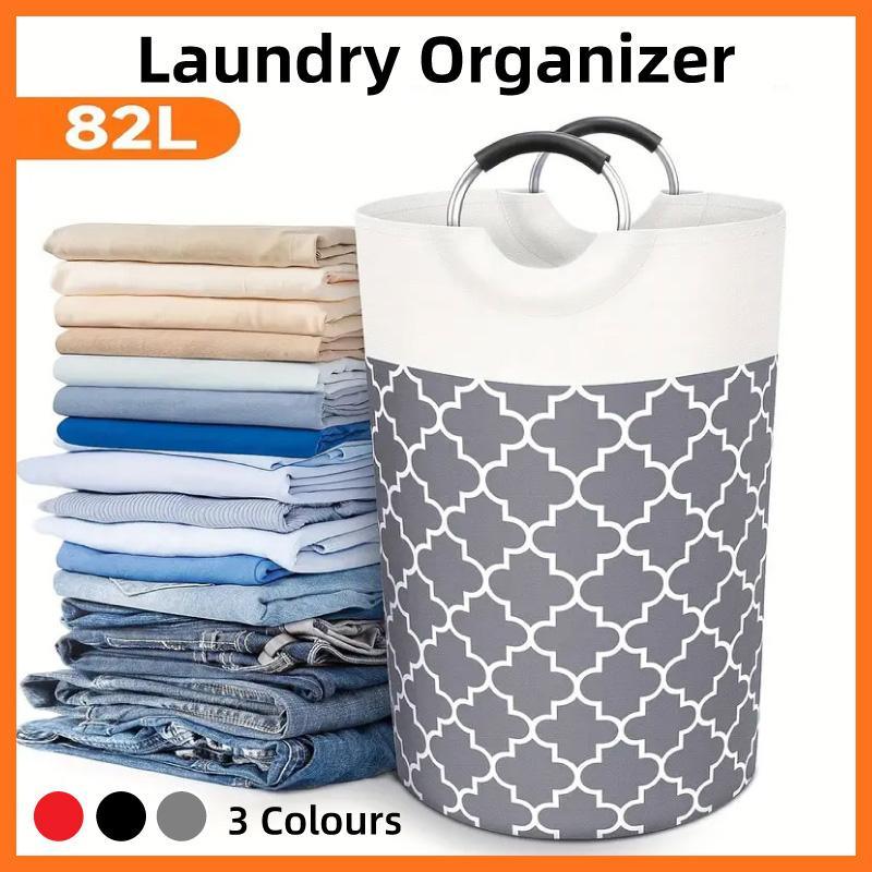 82L Foldable Laundry Basket Three Colours | StorageOZ