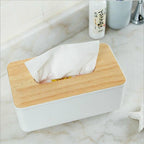 PP Wood Tissue Box Cover in Four Colours | StorageOZ