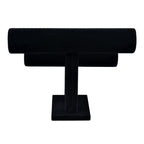 Two Tier Black Faux Leather Jewellery Stand | StorageOZ