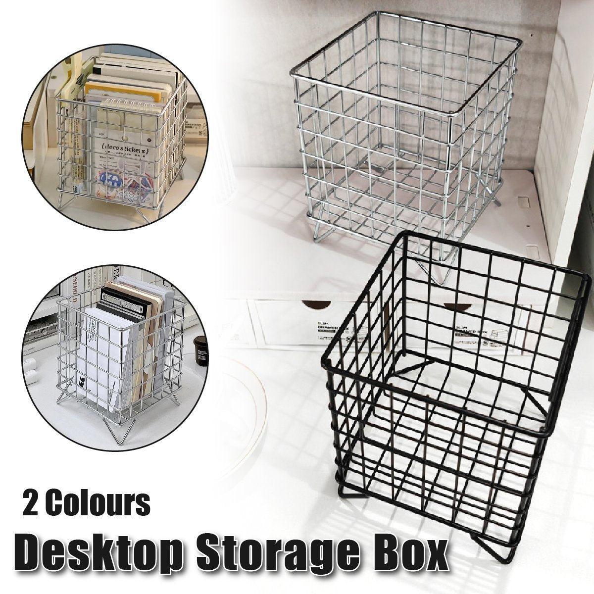 Wrought Iron Storage Basket in Two Colours | StorageOZ