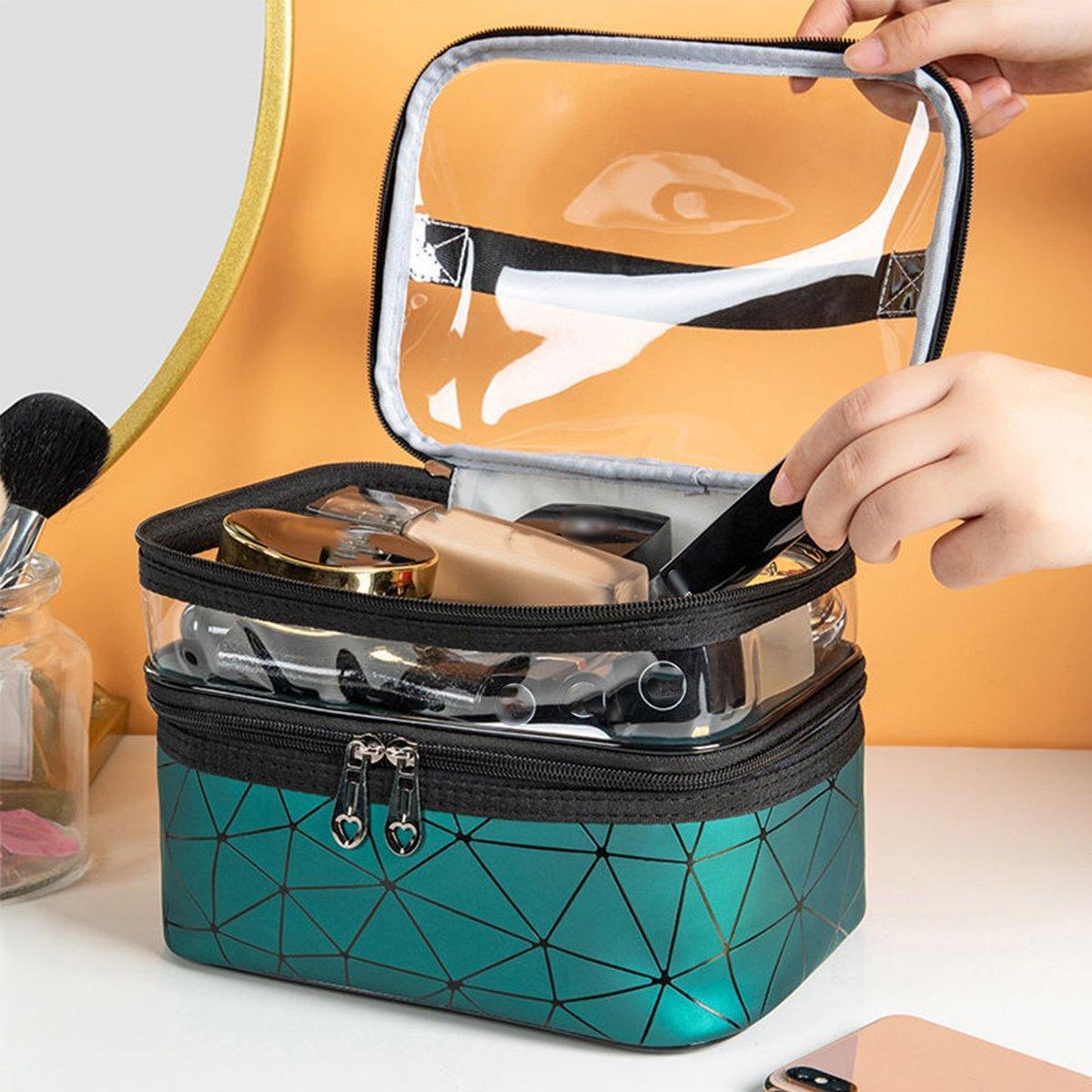 Double Layer Travel Makeup Bag Six Colours | StorageOZ