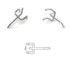 50 Pcs Steel Pegboard Hooks Four Lengths | StorageOZ