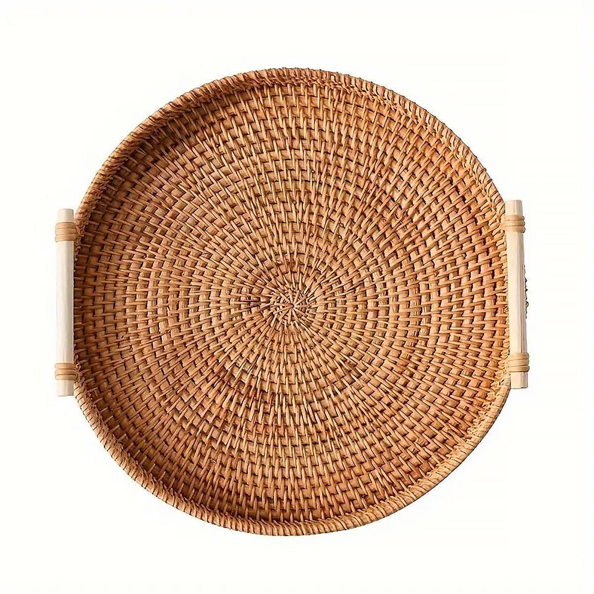 Rattan Serving Basket in Three Diameters | StorageOZ