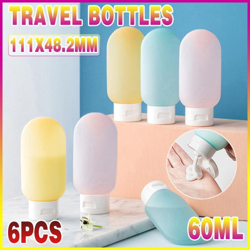 6 Pcs Cream Bottles Travel Storage Organiser | StorageOZ