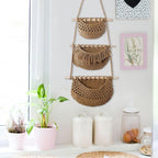 3 Layer Cotton Rope Wall Basket Two Colours | StorageOZ