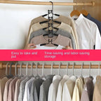 Multi Layer Folding Clothes Hanger Two Colours | StorageOZ