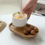 Wooden Oval Tray Home Storage Display Set | StorageOZ