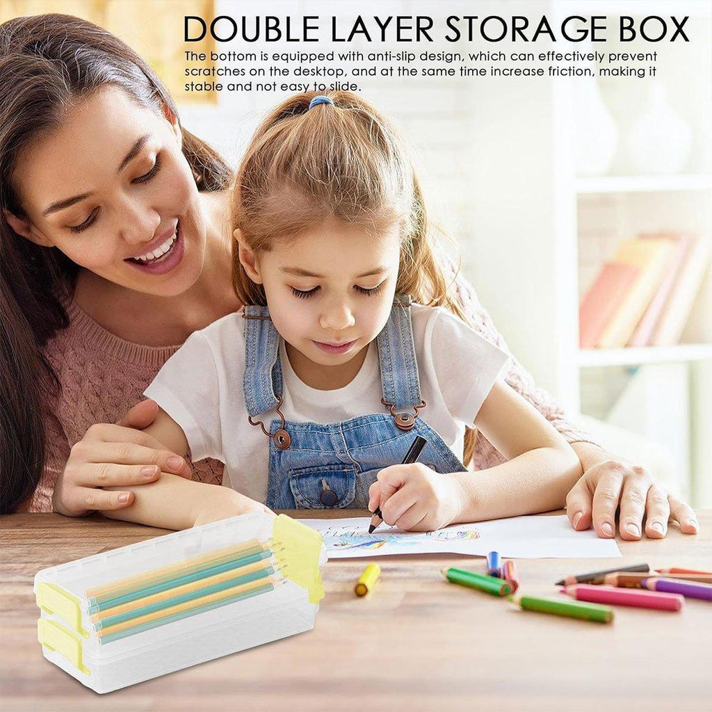 3 Pcs Clear Desktop Storage Boxes Six Colours | StorageOZ