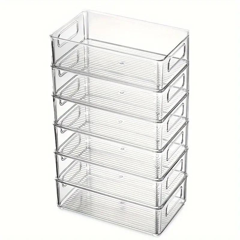 6 Pcs Clear Fridge Storage Boxes Set Set | StorageOZ