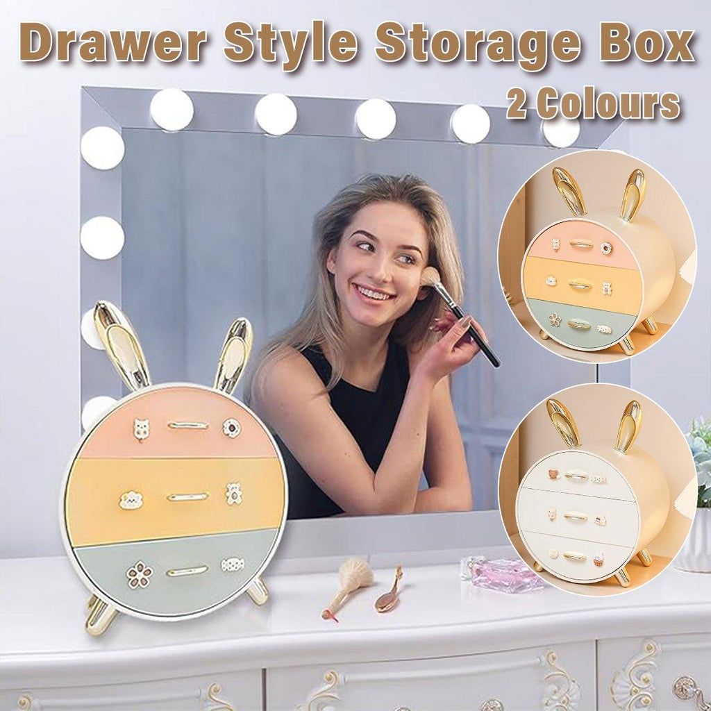 Round Multi Drawer Storage Box Two Colours | StorageOZ