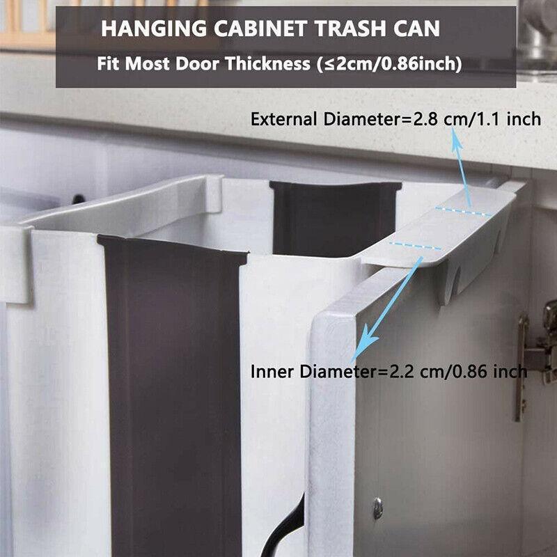 Foldable Cabinet Door Trash Bin Organiser | StorageOZ