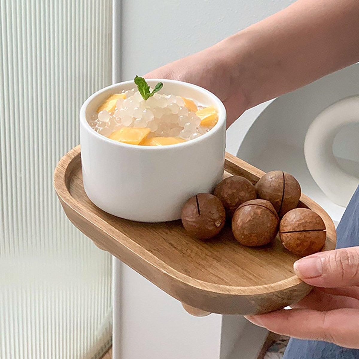 Wooden Oval Tray Home Storage Display Set | StorageOZ