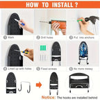 Iron Stands Two Colours Wall Organiser Set | StorageOZ