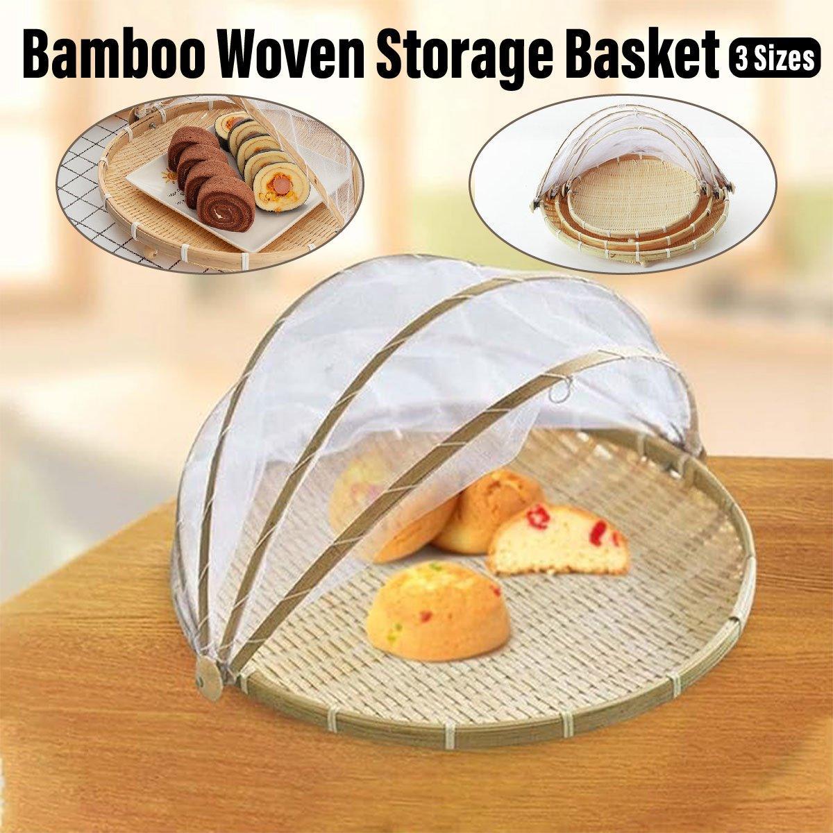 Bamboo Mesh Storage Basket in Three Sizes | StorageOZ